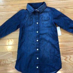 NWT denim dress 5T. Old Navy